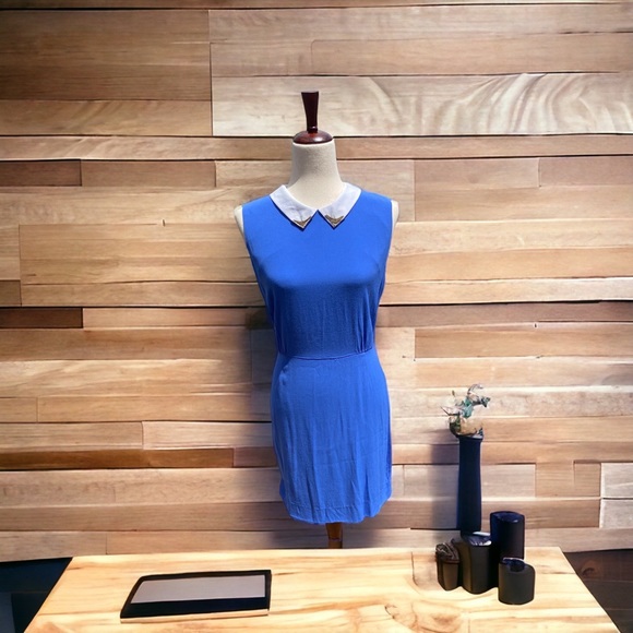 Sandro Dress, Blue, Designer Size 3 - Picture 2 of 15